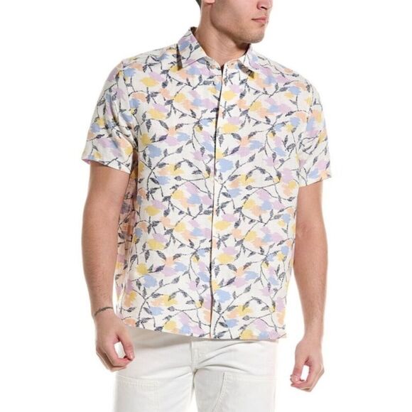 Ted Baker Hadrian Linen Shirt Size Large - Picture 1 of 13